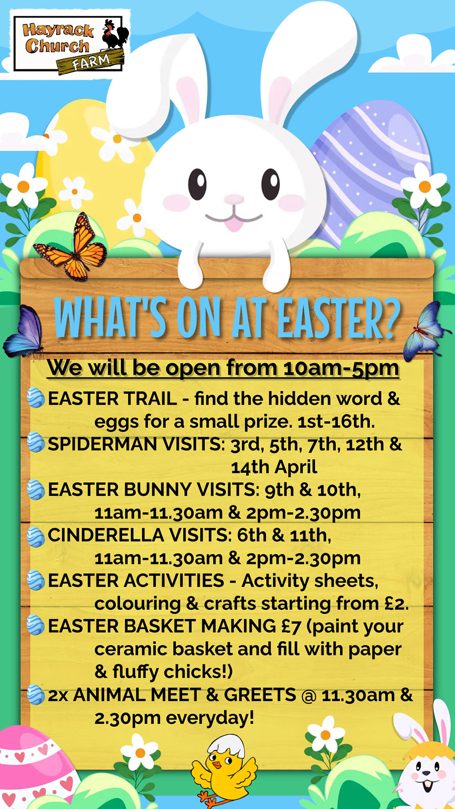 Easter Activities at the Hayrack Farm Park