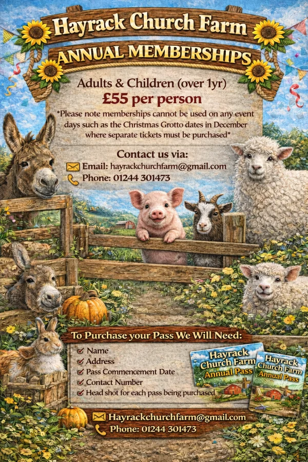 Annual Membership Hayrack Farm Park