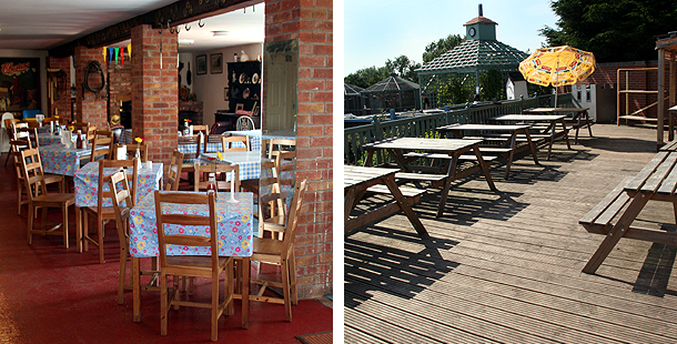 The Hayrack Cafe, a welcoming hub, indoor our outdoor