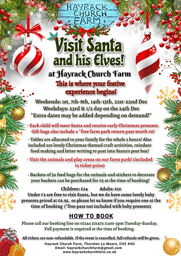 Santa's Grotto at the Hayrack Church Farm