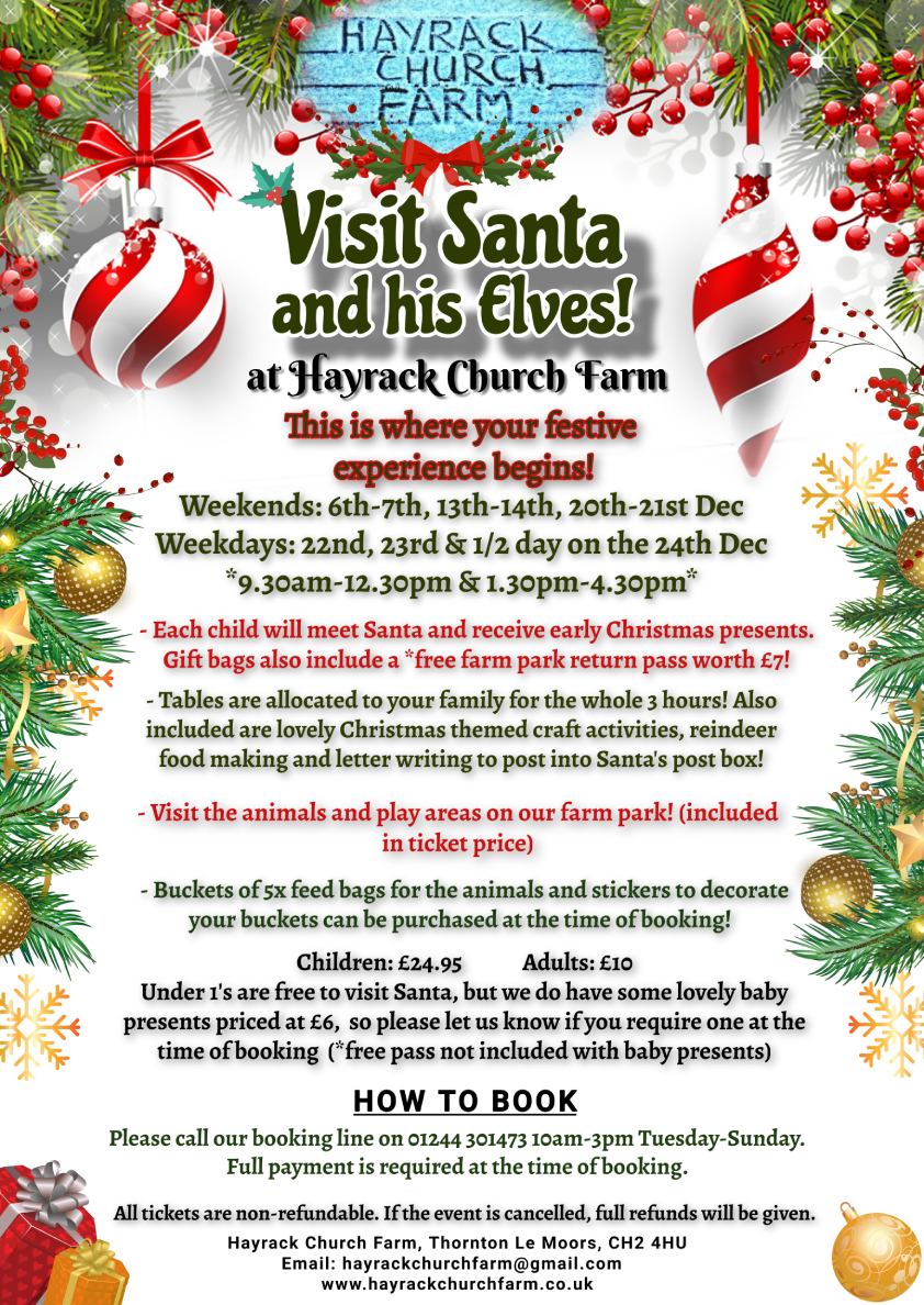 Santa's Grotto at the Hayrack Church Farm